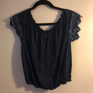 Dark Blue AEO Top M